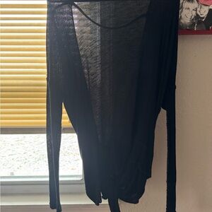 Elegant Black Women's open back lightweight sweater large BOGO